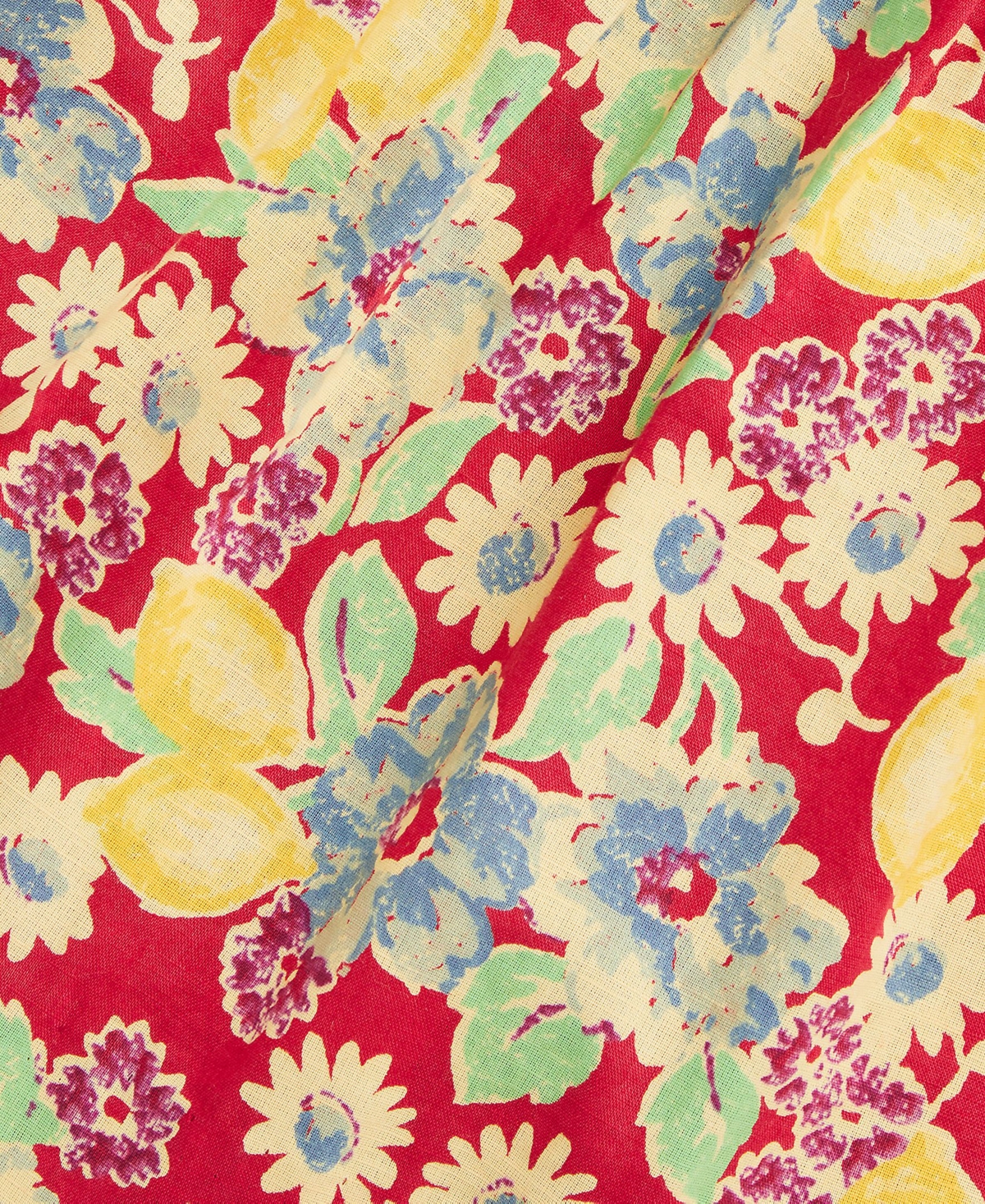 Polo Ralph Lauren Baby Floral Cotton Dress In Red