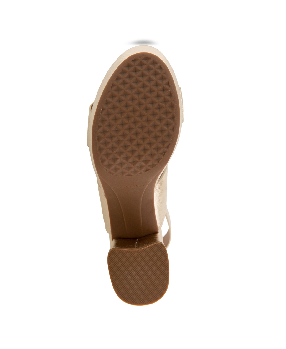 Aerosoles Camilia Platform Sandal In Gold Metallic Textured Faux Leather