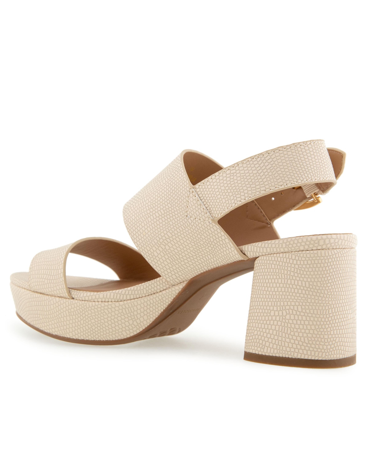 AEROSOLES WOMEN'S CAMILIA ROUND TOE PLATFORM SANDALS 