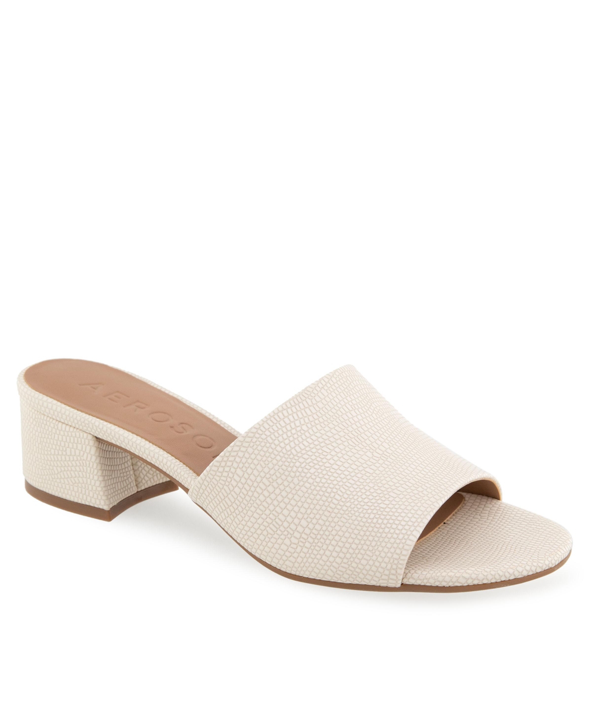 AEROSOLES WOMEN'S COMO ROUND TOE SLIDE SANDALS 