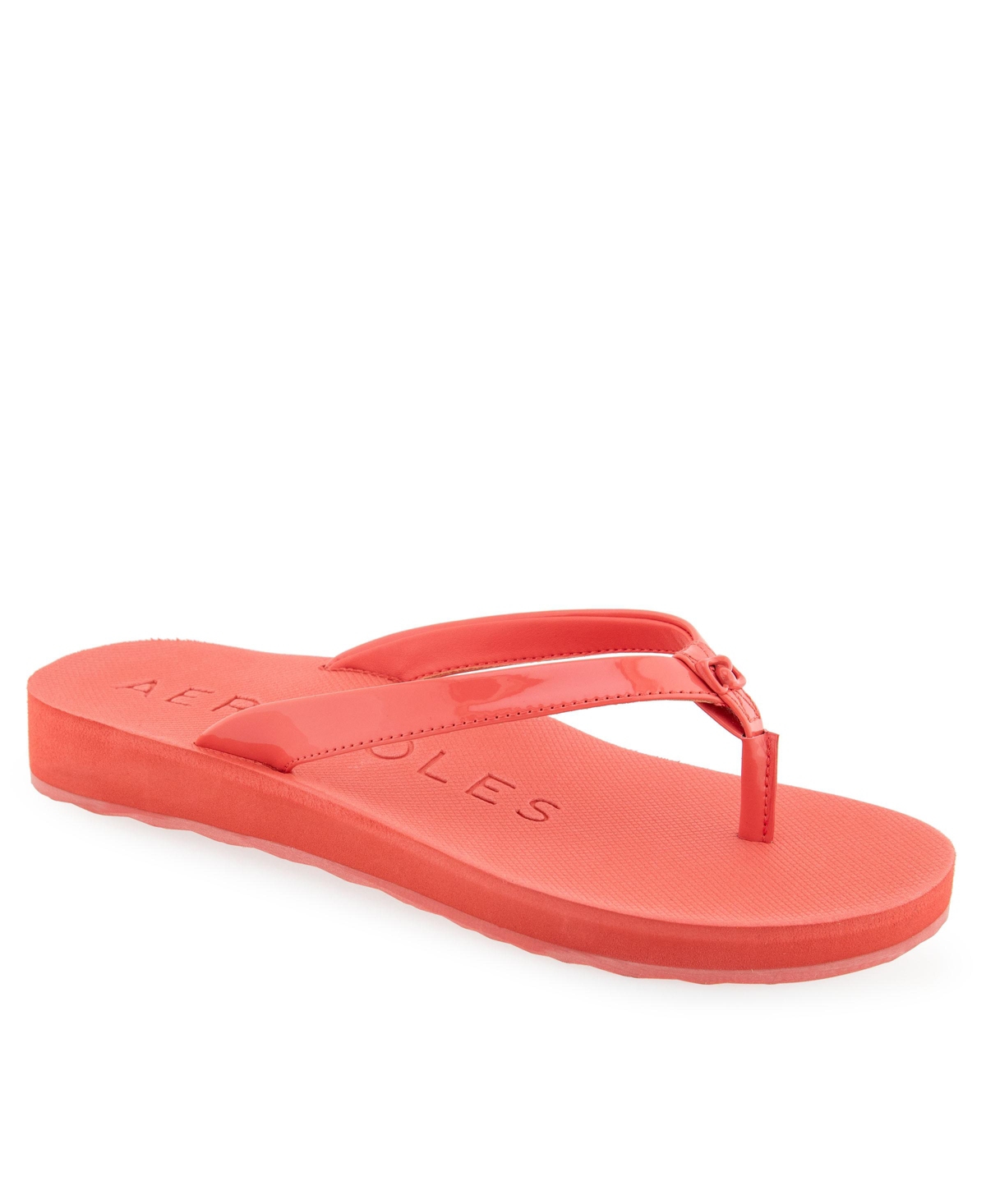 Shop Aerosoles Women's Jace Round Toe Thong Sandals In Coral