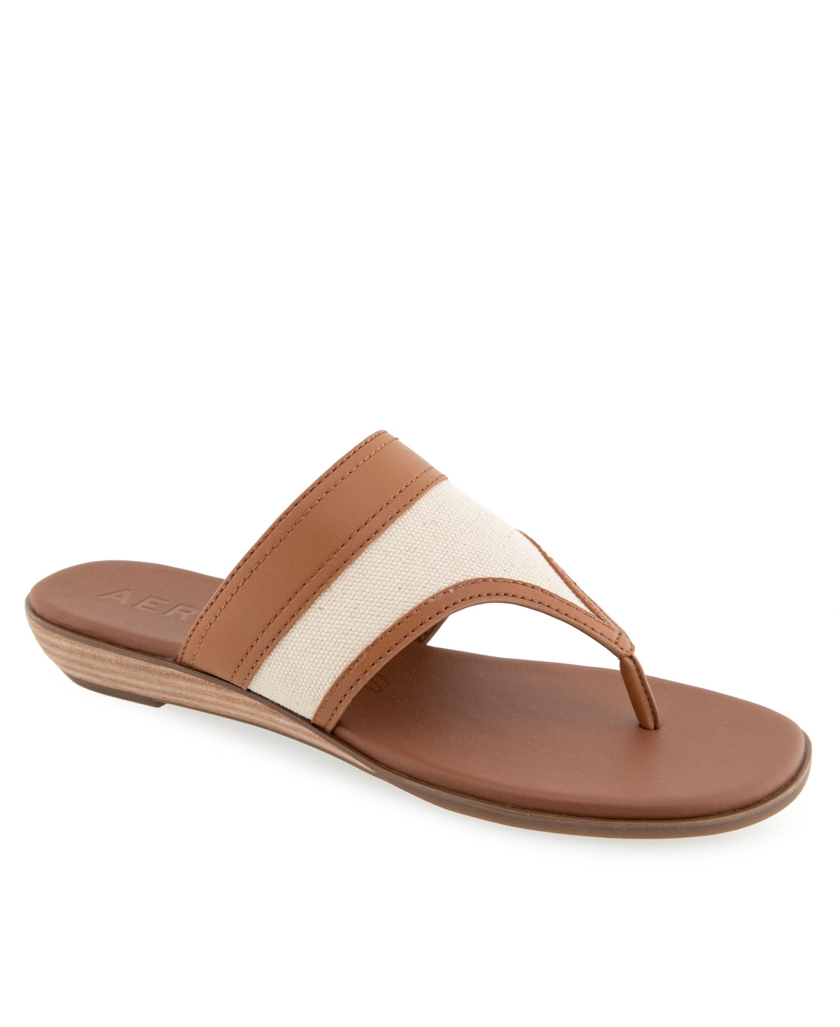 AEROSOLES WOMEN'S GESA ROUND TOE THONG SANDALS 
