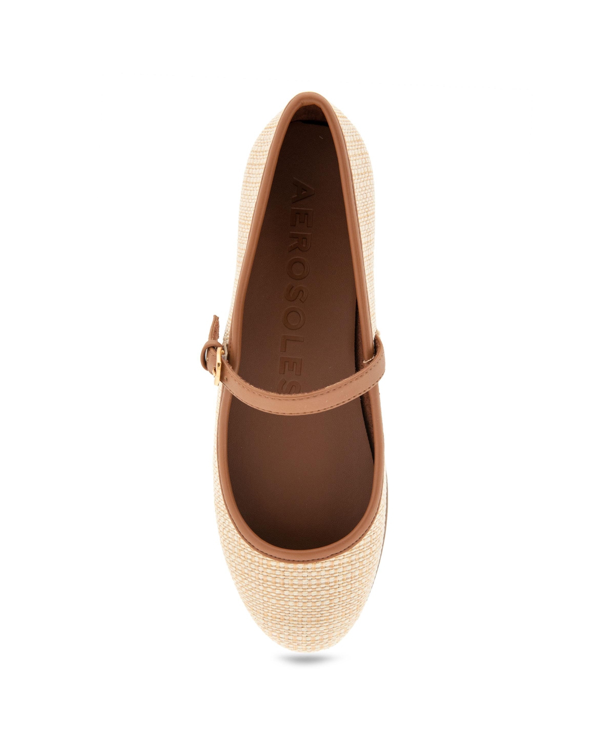 AEROSOLES WOMEN'S BAYLEE ROUND TOE MARY JANE FLATS 