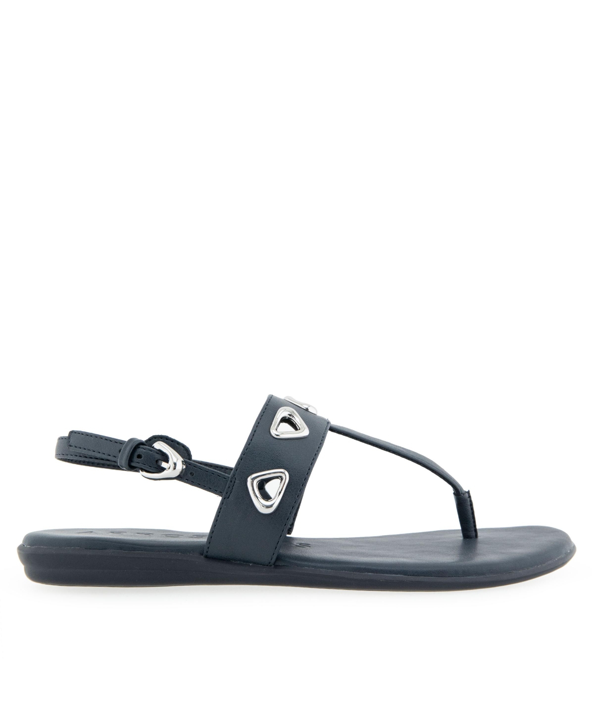 AEROSOLES WOMEN'S LAGO ROUND TOE THONG SANDALS 