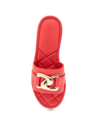 Women's Big Charm Slide Open Toe Sandals