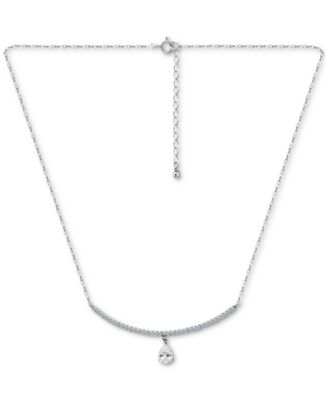 Cubic Zirconia Pendant Necklace (1-7/8 ct. t.w.) in Sterling Silver, 16" + 2" extender