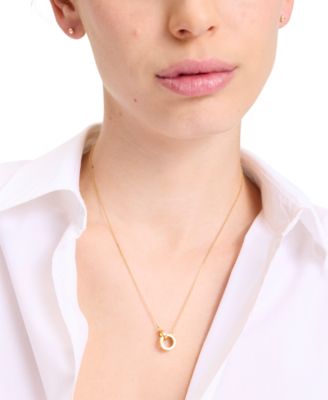 Set In Stone Interlink Pendant Necklace, 16" + 3" extender  	