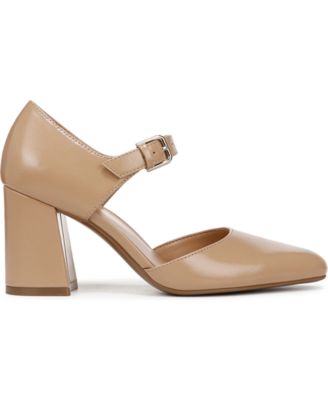 Women's Pixie Mary Jane Pointed Toe Block Heel Pumps