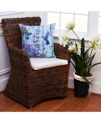 Hummingbird Paradise Throw Indoor/Outdoor Accent Pillow