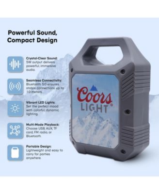 Mini Party Speaker with LED Lights and FM Radio