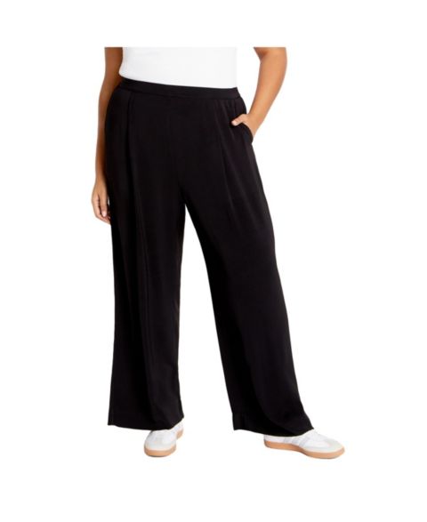 Женские брюки CITY CHIC Plus Size Brigitta, цвет: Чёрный