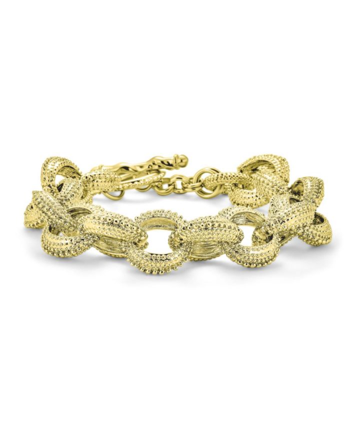 Bling Jewelry Fashion Chunky Oval Link Chain Statement Bracelet Matte