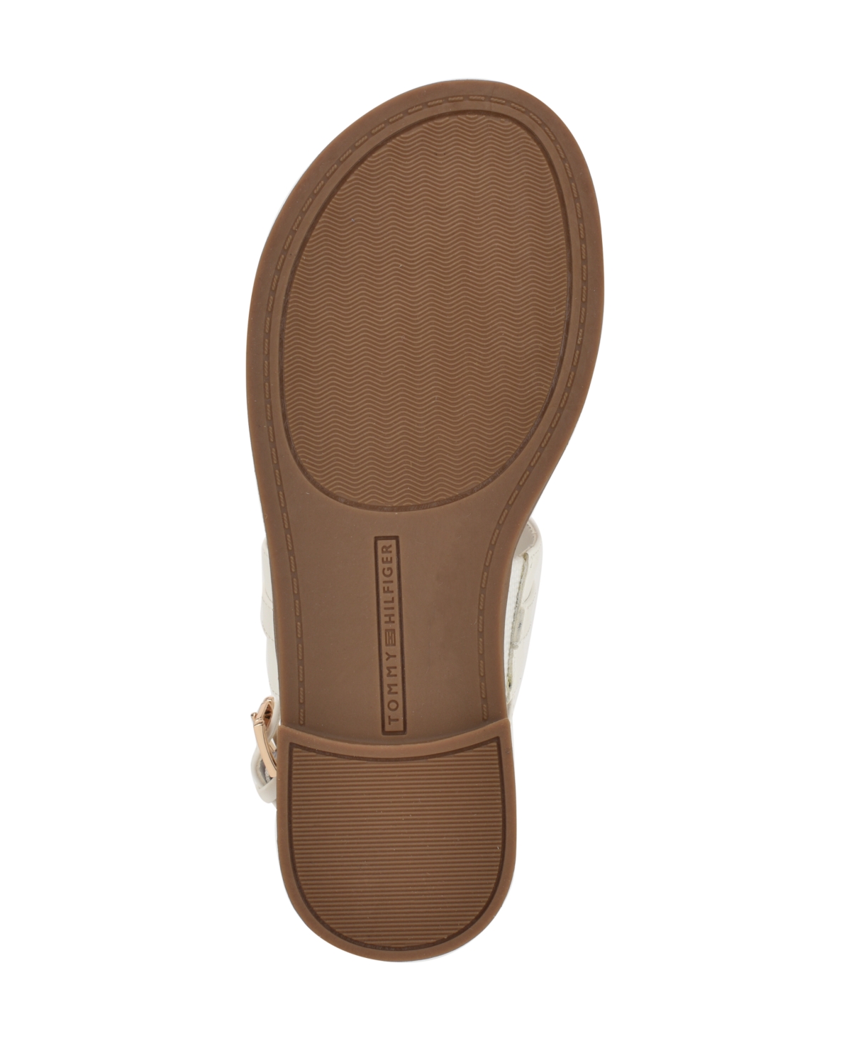 Tommy Hilfiger Women's Carree T-strap Flat Sandals In White