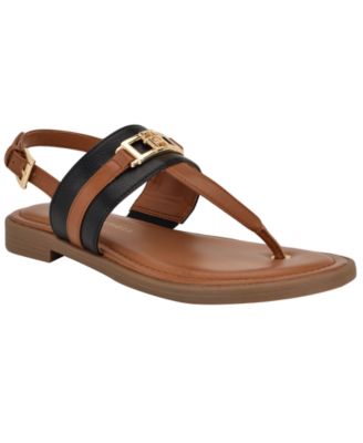 Women's Carree T-Strap Flat Sandals
