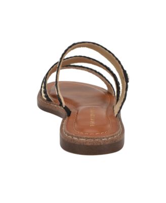 Women's Brelyn Raffia Slip-On Flat Sandals