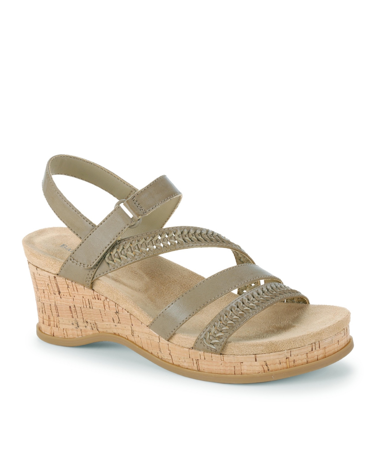 Shop Baretraps Women's Ciara Wedge Sandals In Dove Gray