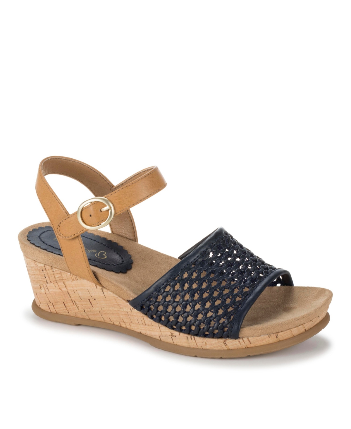 Baretraps Women's Fernelle Wedge Sandals In Navy Blue