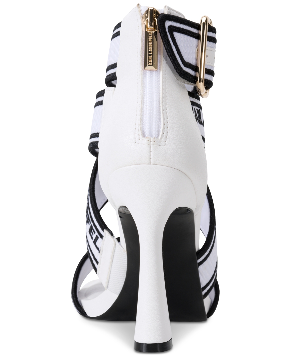 Shop Karl Lagerfeld Women's Careliz Strappy Sandals In Bright White