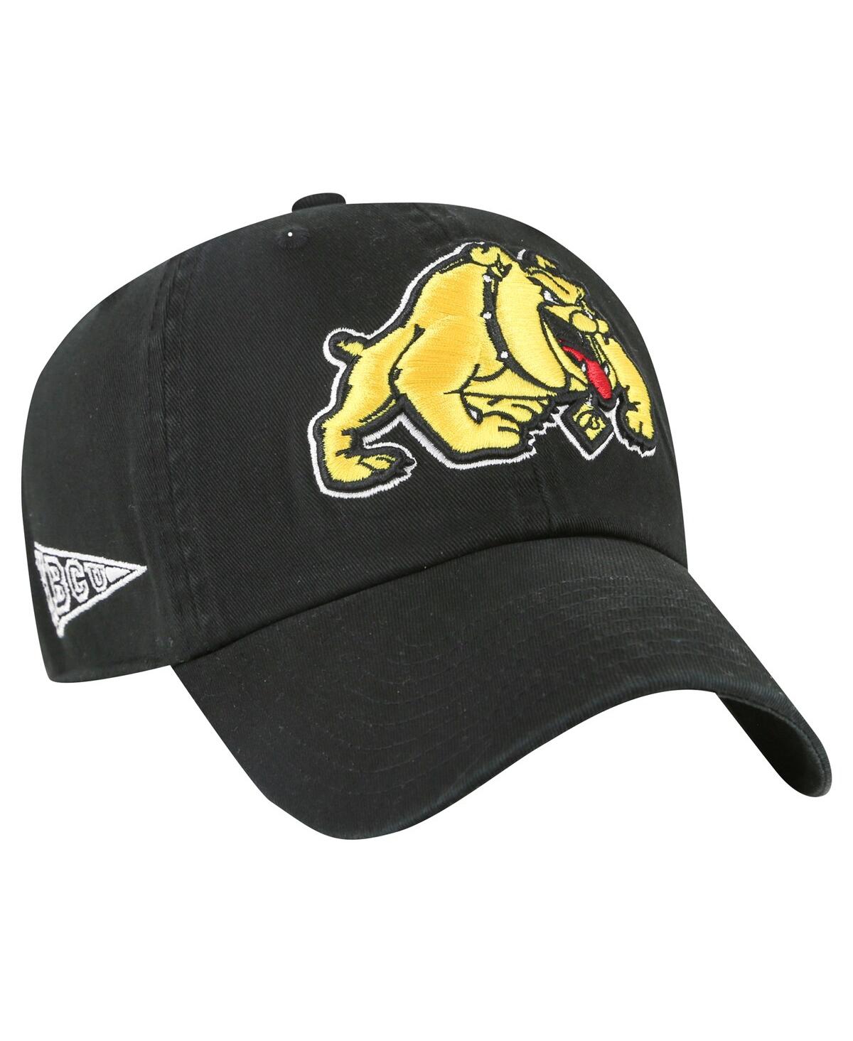 47 Brand Men's Black Bowie State Bulldogs Side Back Clean Up Adjustable Hat In Black