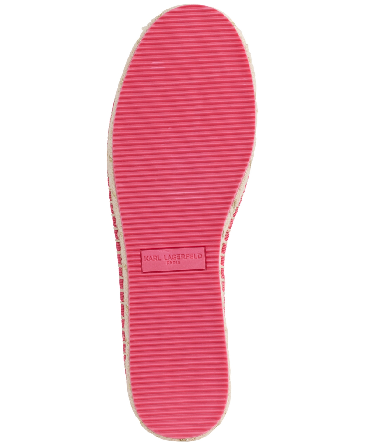 KARL LAGERFELD WOMEN'S MICHAELA EMBELLISHED SLIP-ON ESPADRILLE FLATS 