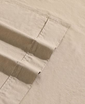 CLOSEOUT! Washed 200-Thread Count Cotton 3-Pc. Sheet Set, Twin XL