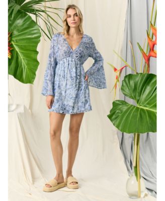 Women's Cotton Printed Fit & Flare Dress