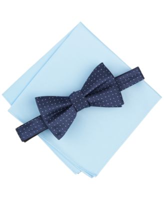 Men's Inari Dot Bow Tie & Solid Pocket Square, 2-Piece Set