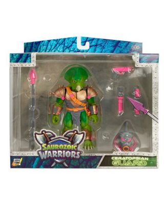 Ceratopsian Guard: Powerful Poses: With exceptional articulation,  for dynamic combat scenes, making him a great addition to your action figure or dinosaur collection and enhancing imaginative play!