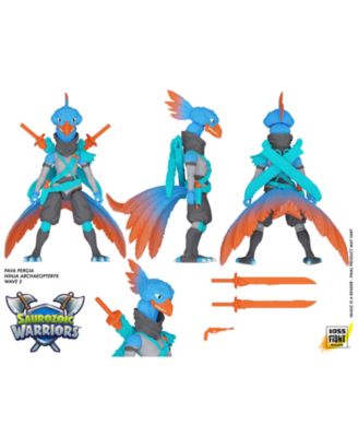 Boss Fight Studio Saurozoic Warrior Pava Pergia Futuristic, Armored Dinosaur Hero – Highly Articulated, Posable Collectible Action Figure with Full Range of Accessories – 6 Inch Scale 1:12, Ages 8+