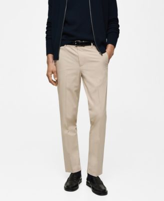 MANGO - Men's Stretch Fabric EU Slim-Fit Pants