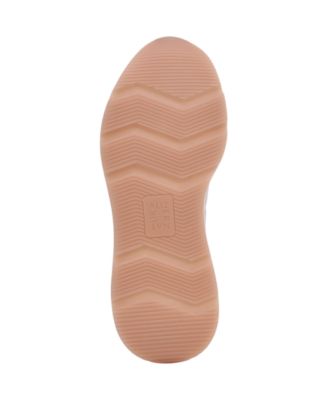 Women's Blossom Round Toe Lace Up Wedge Sneakers