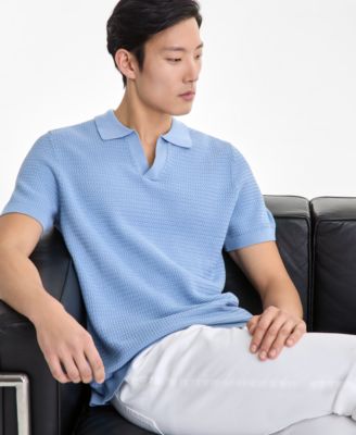 Men's Textured Polo Shirt, Exclusively at Macy's