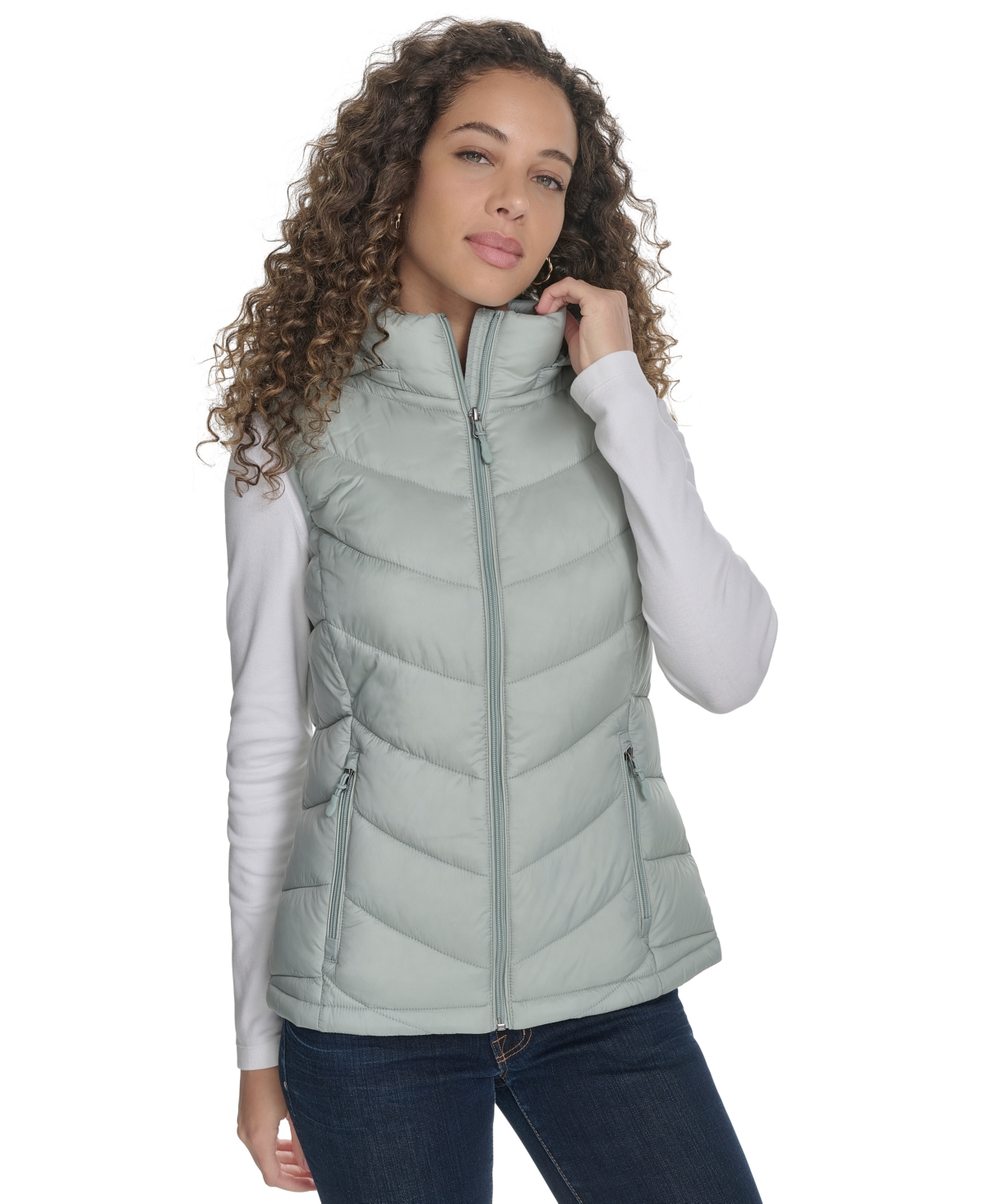 CHARTER CLUB WOMEN'S PACKABLE HOODED PUFFER VEST, CREATED FOR MACY'S 