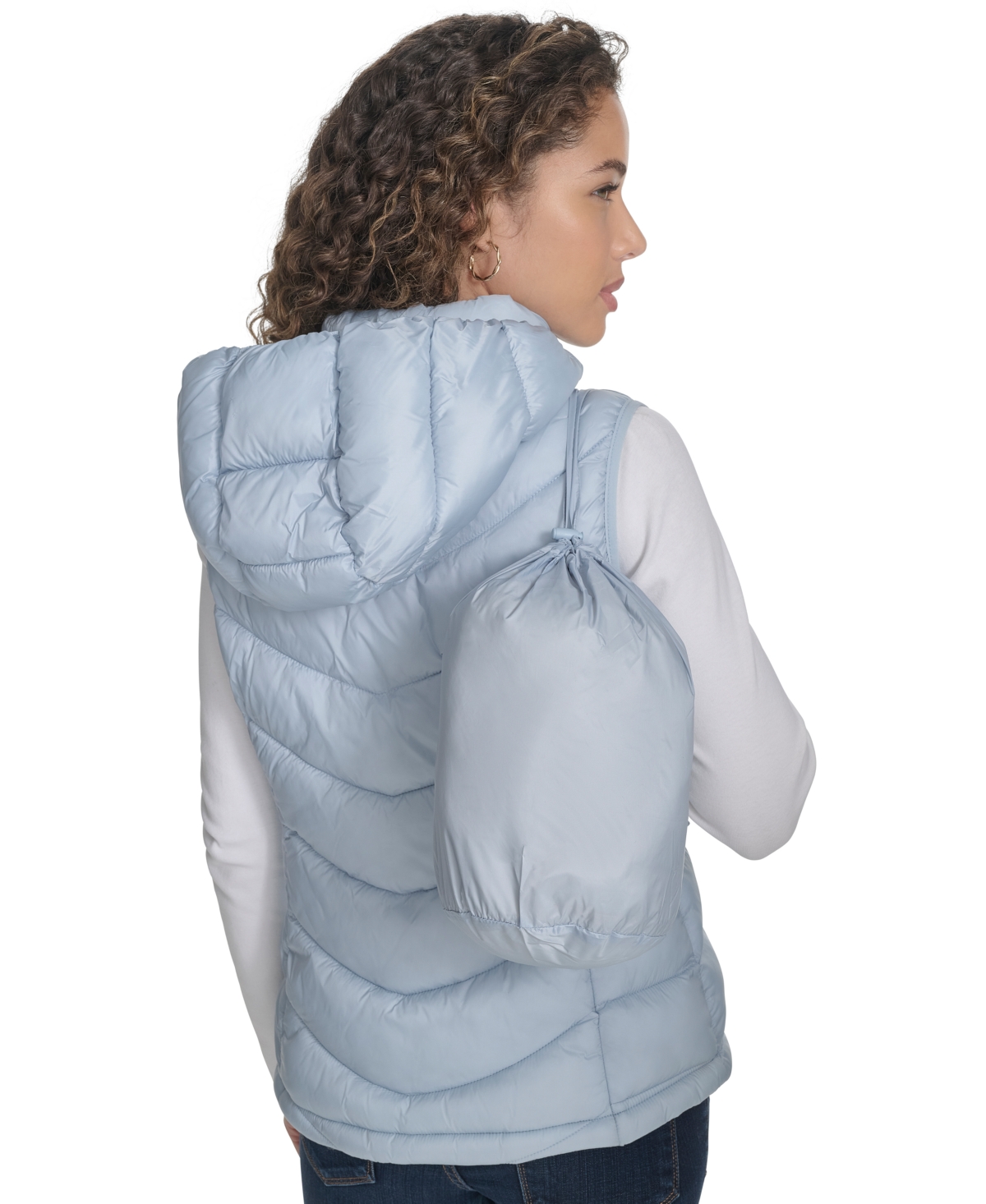 CHARTER CLUB WOMEN'S PACKABLE HOODED PUFFER VEST, CREATED FOR MACY'S 