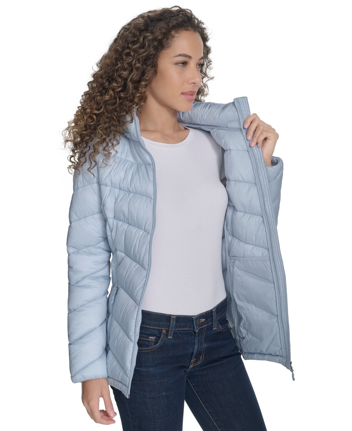CHARTER CLUB WOMEN'S PACKABLE HOODED PUFFER COAT, CREATED FOR MACY'S 