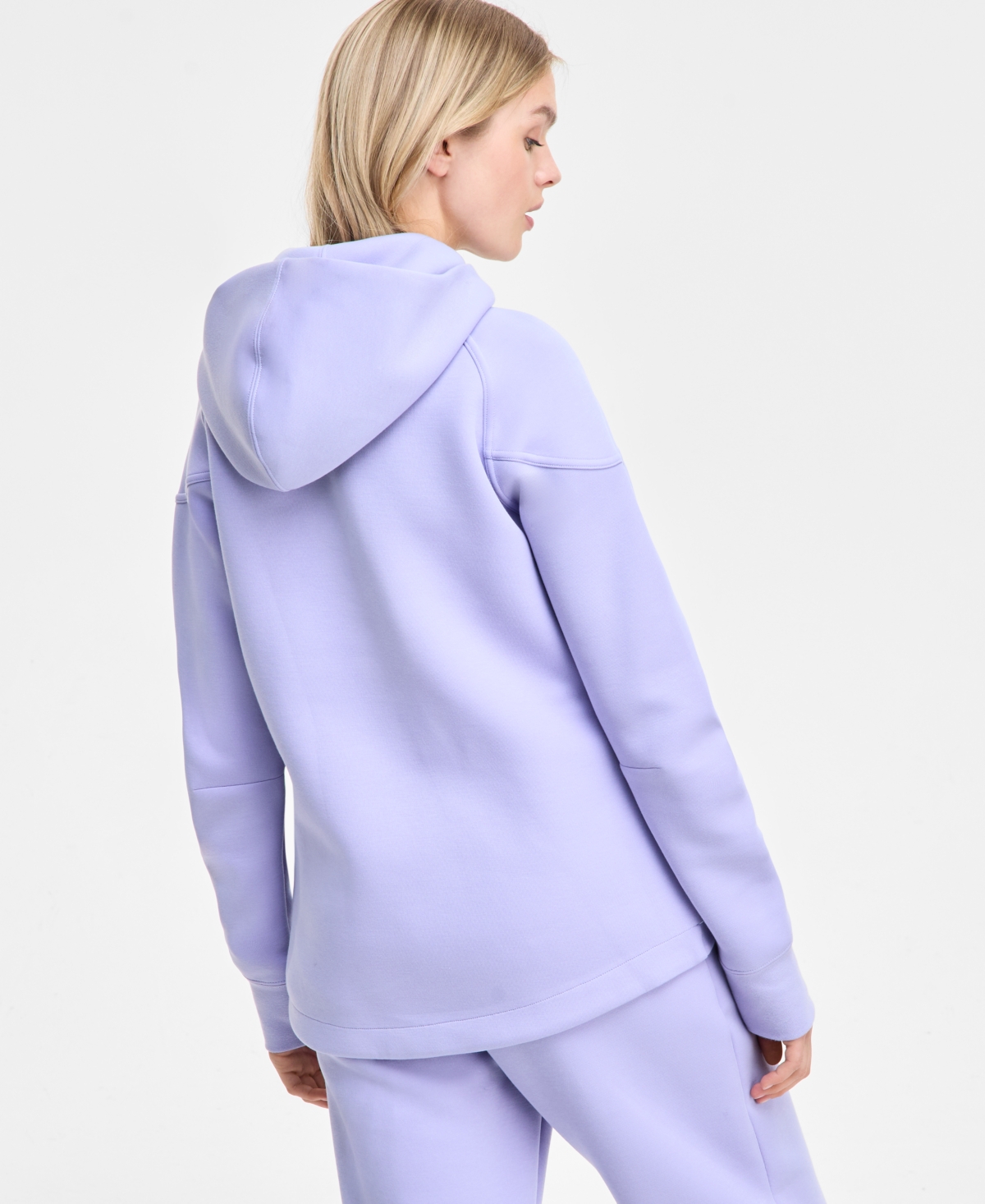 Nike Women's  Sportswear Tech Fleece Windrunner Full-zip Hoodie (plus Size) In Lilac Ice,black