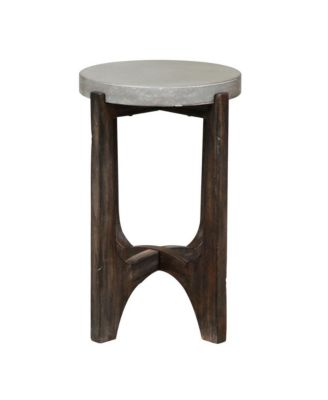Cascade Chair Side Table in Wirebrush Rustic Brown