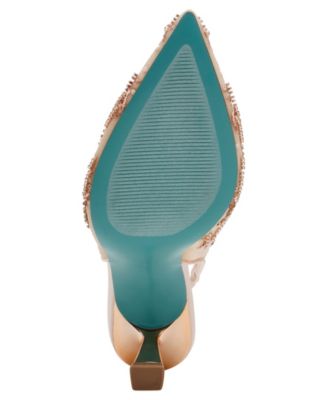 Nikki Embroidered Slingback Evening Pumps