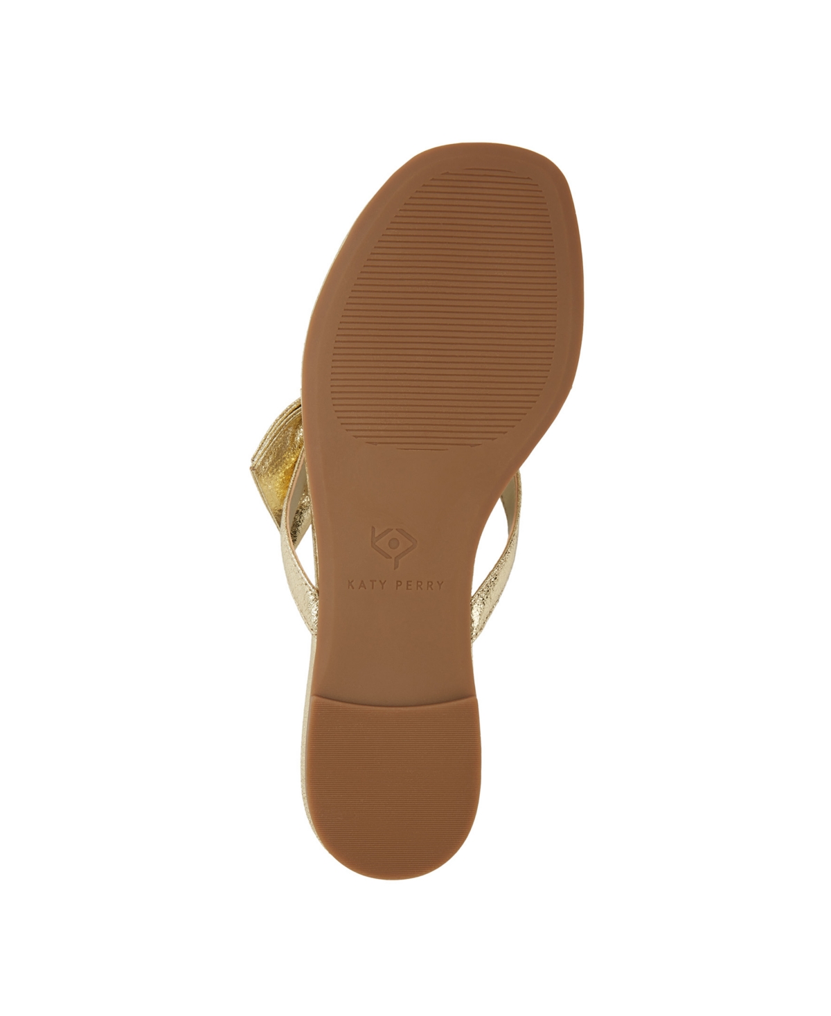 Shop Katy Perry Women's Halie Bow Thong Slip-on Flat Sandals In Gold