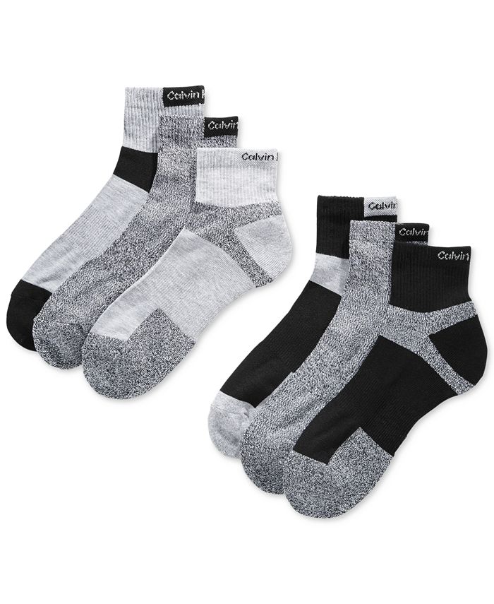 Calvin Klein 6-Pack Assorted Ankle Socks - Macy's