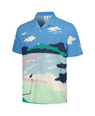 x PTC Men's Blue WM Phoenix Open Print MATTR&nbsp;Button-Up Shirt