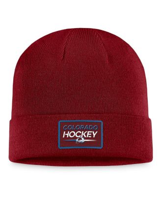 Fanatics - Men's Burgundy Colorado Avalanche Authentic Pro Cuffed Knit Hat