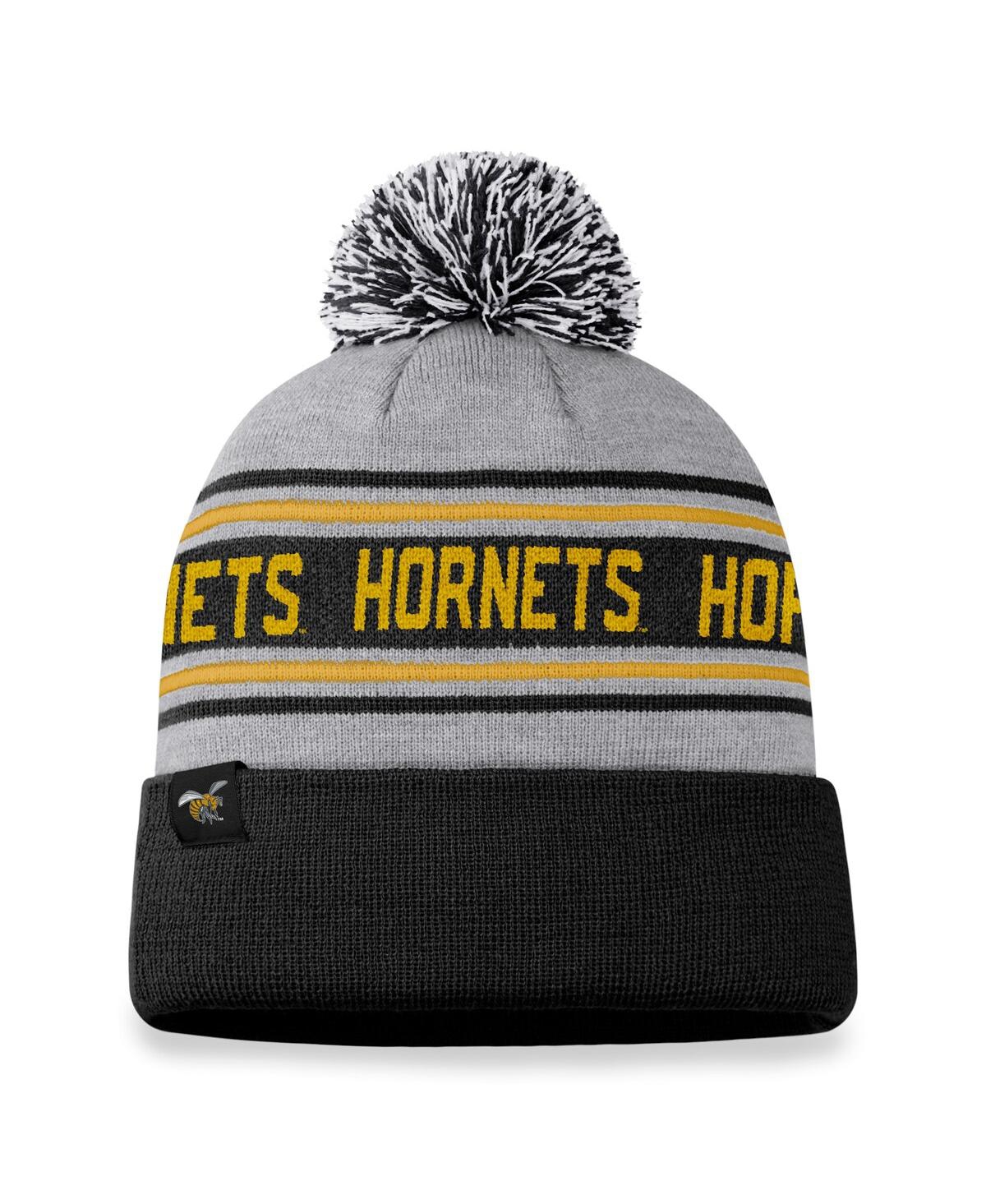 Top Of The World Men's Heather Gray Alabama State Hornets Frigid Cuffed Knit Hat With Pom In Heather Gray