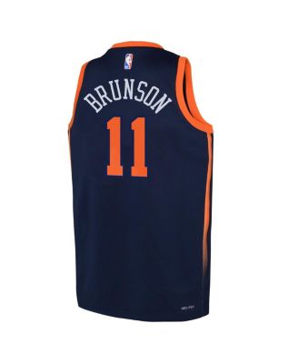 Youth Jalen Brunson Navy New York Knicks Swingman Jersey - Statement Edition