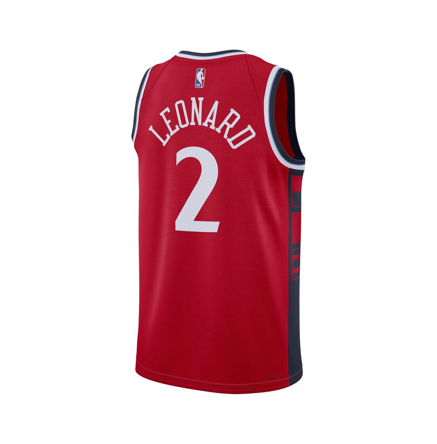 Топ Jordan Kawhi Leonard Red LA Clippers 2024/25 Swingman Jersey - Statement Edition — фото 3