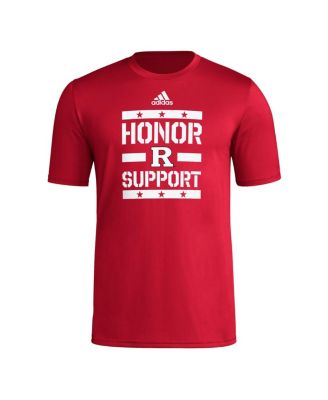 Men's Scarlet Rutgers Scarlet Knights Honor Support Pre-Game T-Shirt