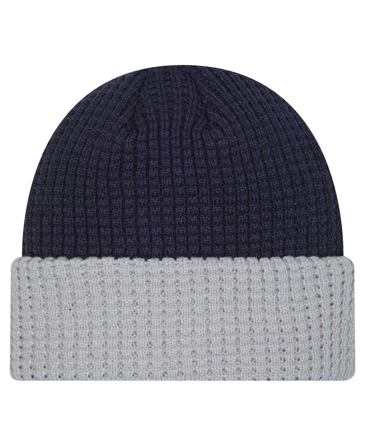 New Era Men's Navy Dallas Cowboys Waffled Cuffed Knit Hat