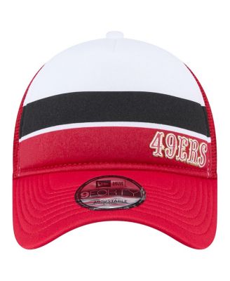 Preschool Scarlet San Francisco 49ers Sport Night Color Block 9FORTY A-Frame Trucker Adjustable Hat
