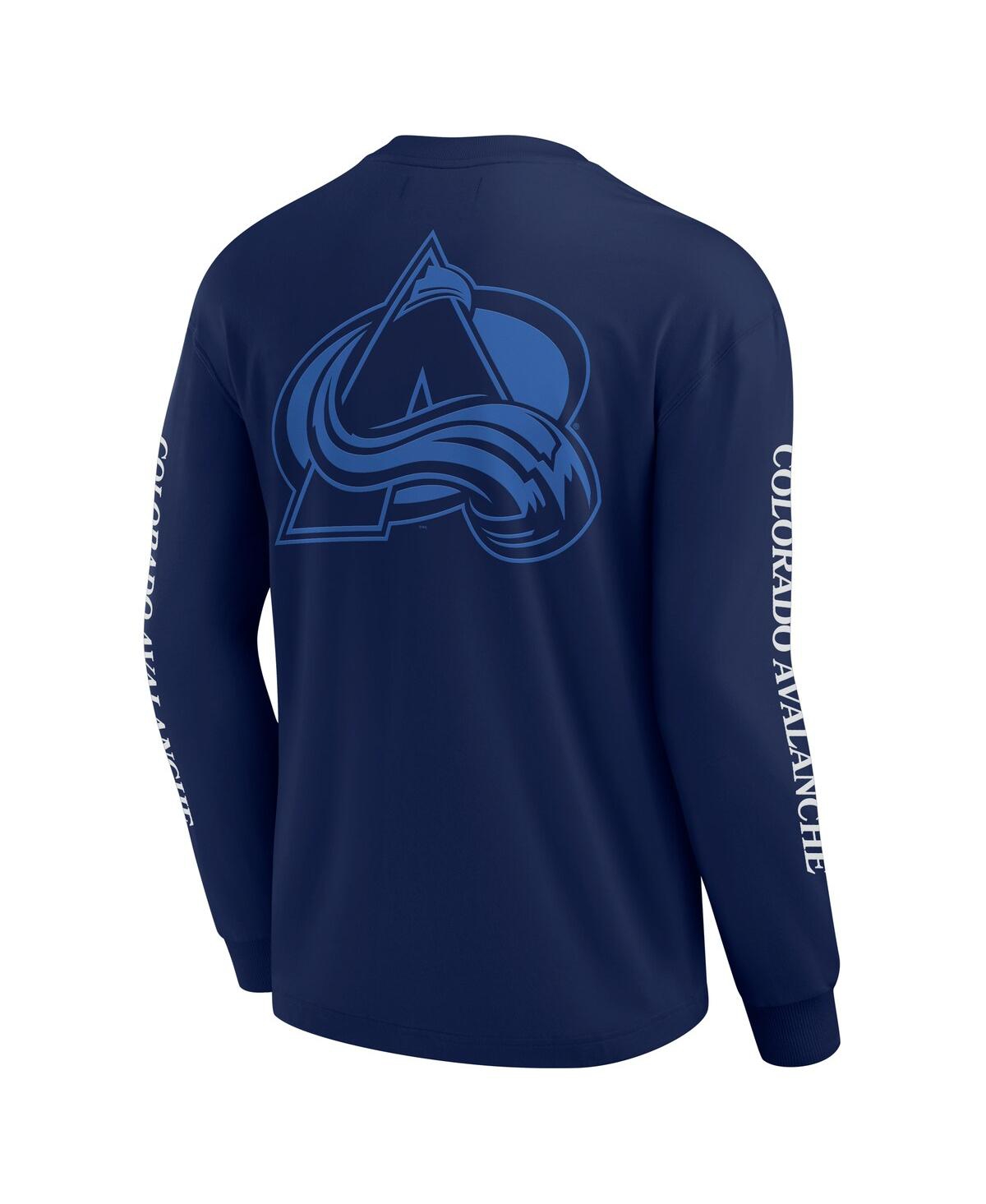 Fanatics Men's Navy Colorado Avalanche Elements Strive Long Sleeve T-shirt In Navy