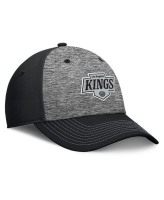 Men's Gray/Black Los Angeles Kings Fundamental Top Shelf 2-Tone Flex Hat